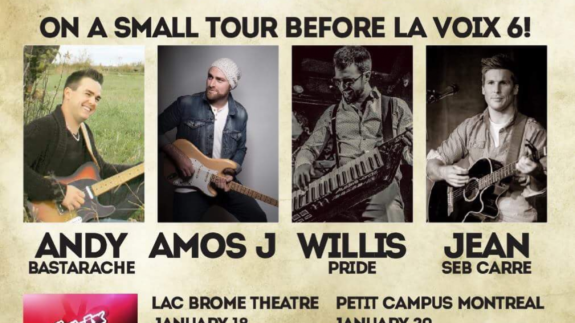 Andy Bastarache +Amos J +Willis Pride +Jean Seb Carré
