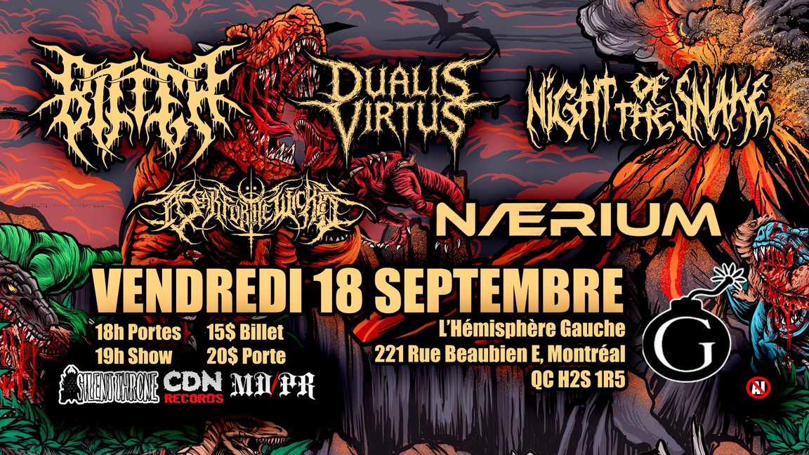 Cretaceous Slam Slaughter Tour: Montreal