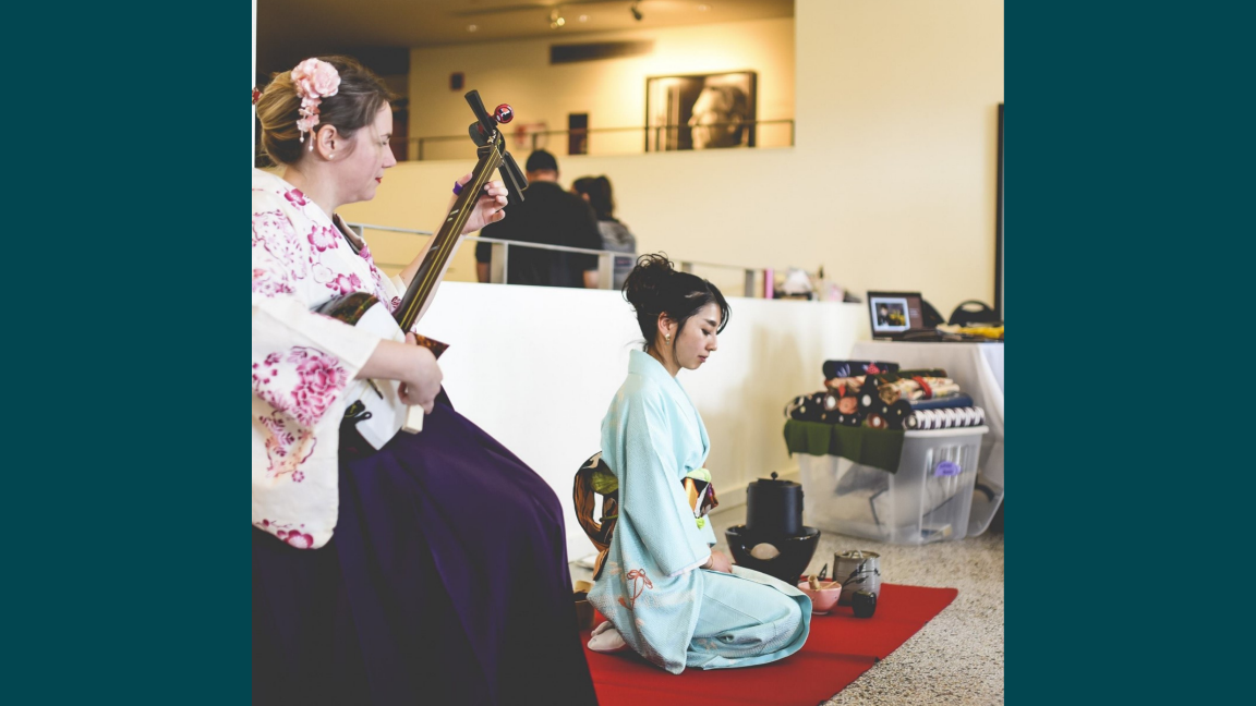 Cérémonie du thé et shamisen + Souper