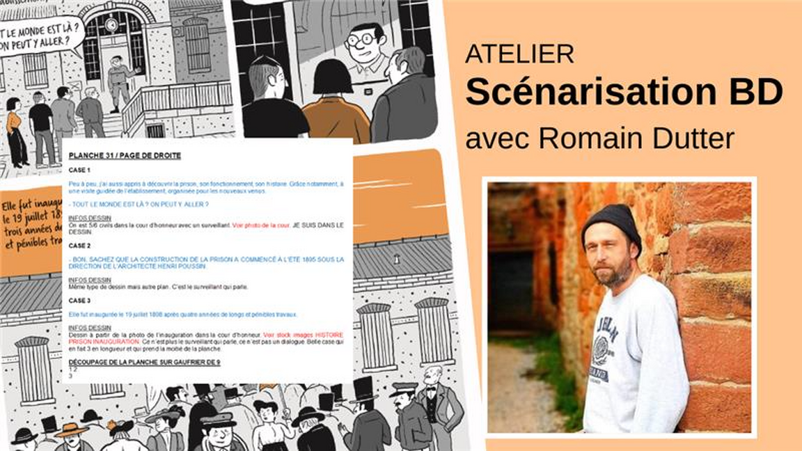 Atelier de scénarisation BD avec Romain Dutter