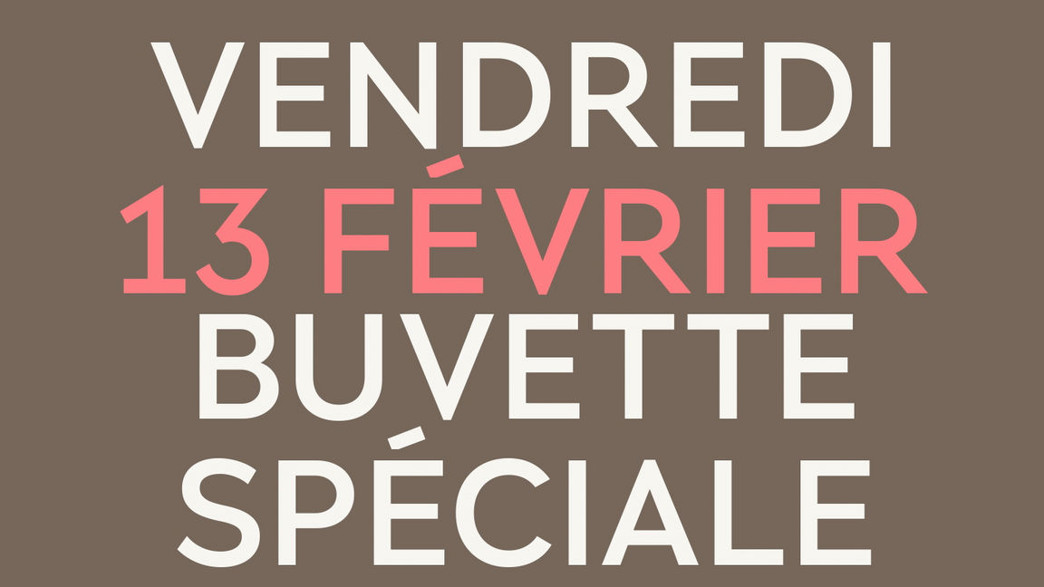 Buvette 13 février