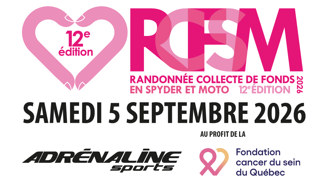Randonnée & souper - Collecte de fonds au profit de la Fondation du cancer du sein en Spyder et moto