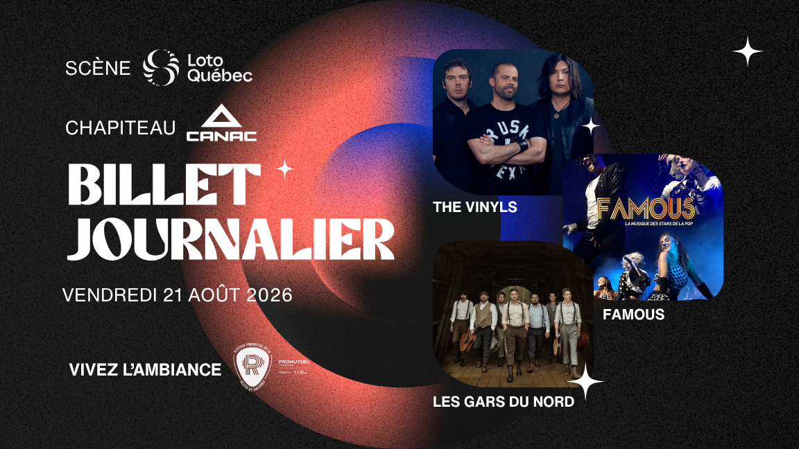 Vendredi 21 août - Billet JOURNALIER