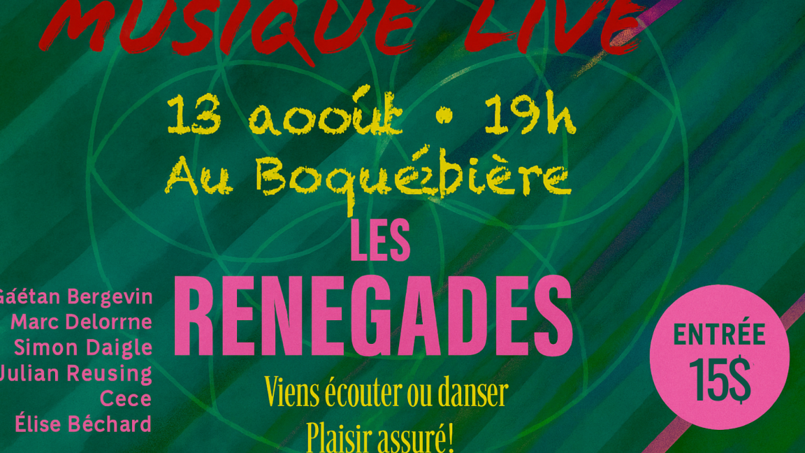 Soirée Live Disco Blues au Boq : Les Renegades