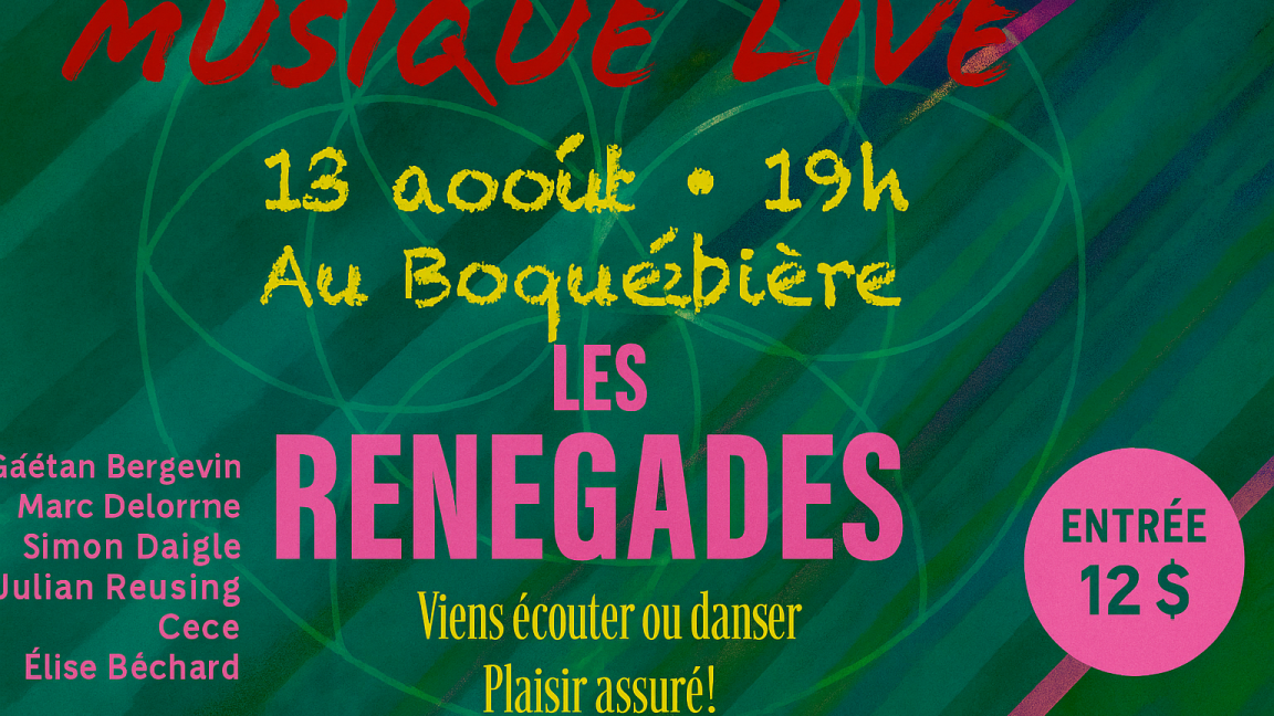 Soirée Live Disco Blues au Boq : Les Renegades