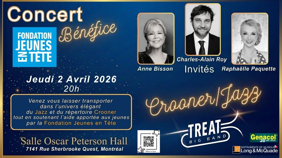 Treat Big Band -Concert Bénéfice pour la Fondation Jeunes en Tête