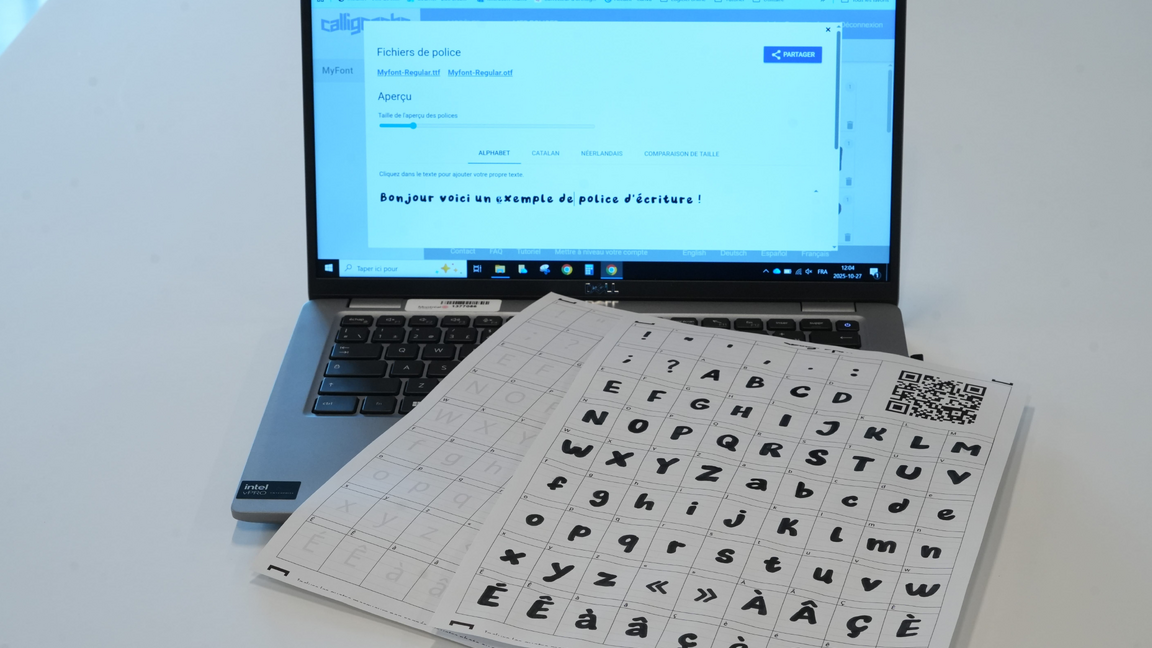 Police d’écriture avec Calligraphr