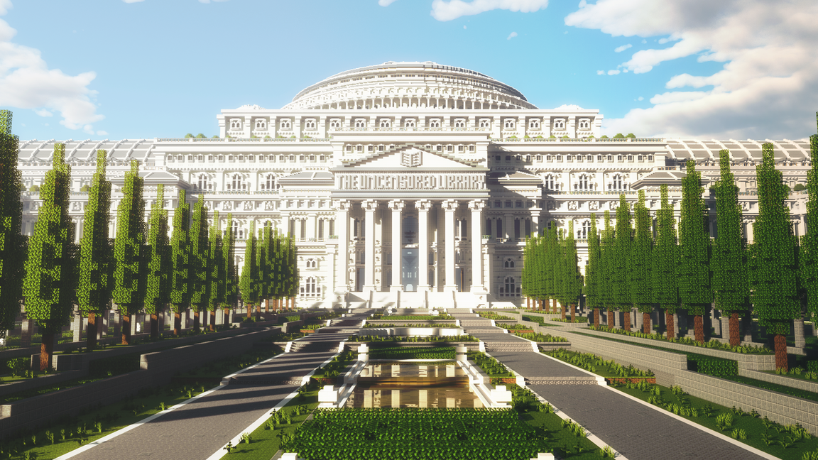 La bibliothèque non censurée dans Minecraft - INSCRIRE LES ENFANTS UNIQUEMENT