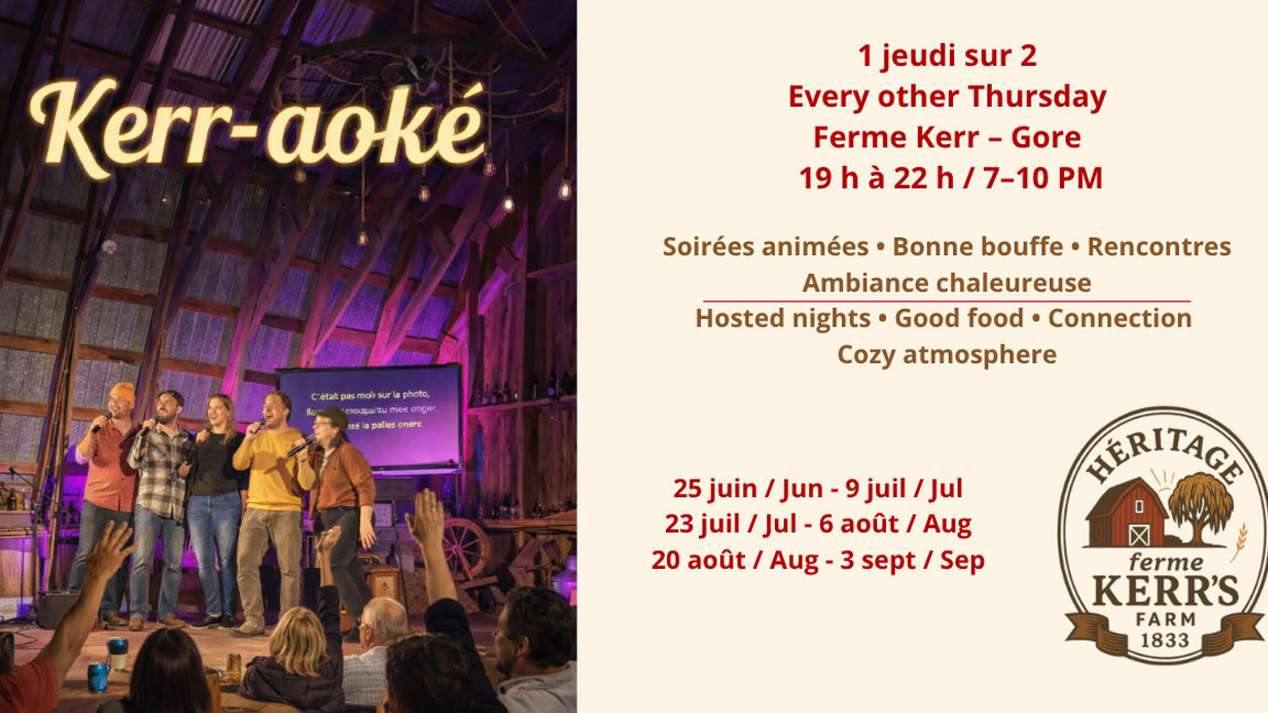 Kerr-aoke à La Ferme Kerr / at Kerr's Farm