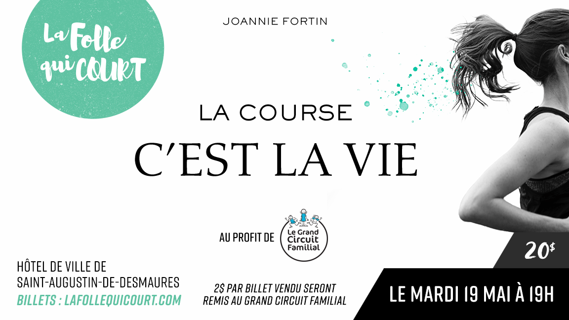 La Folle Qui Court présente Conférence "La Course c'est la Vie" Saint