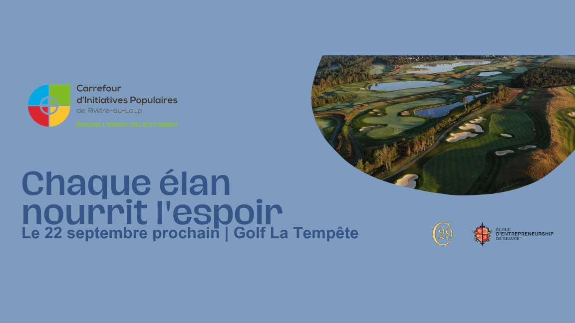 TOURNOI DE GOLF BÉNÉFICE