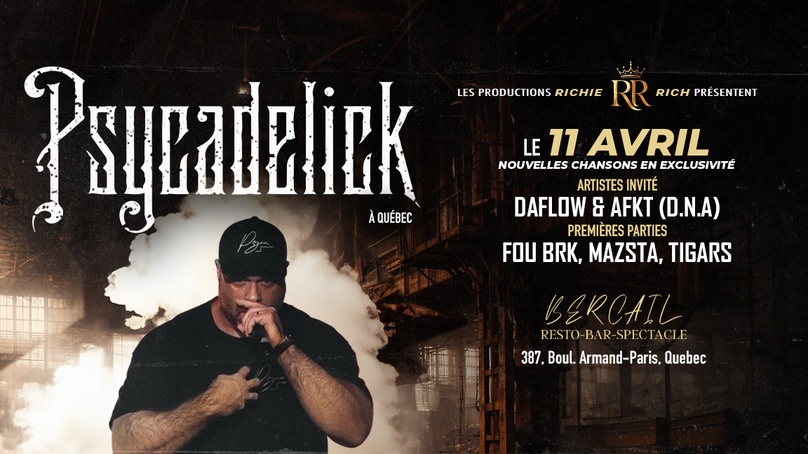 PSYCADELICK – LIVE AU Bercail