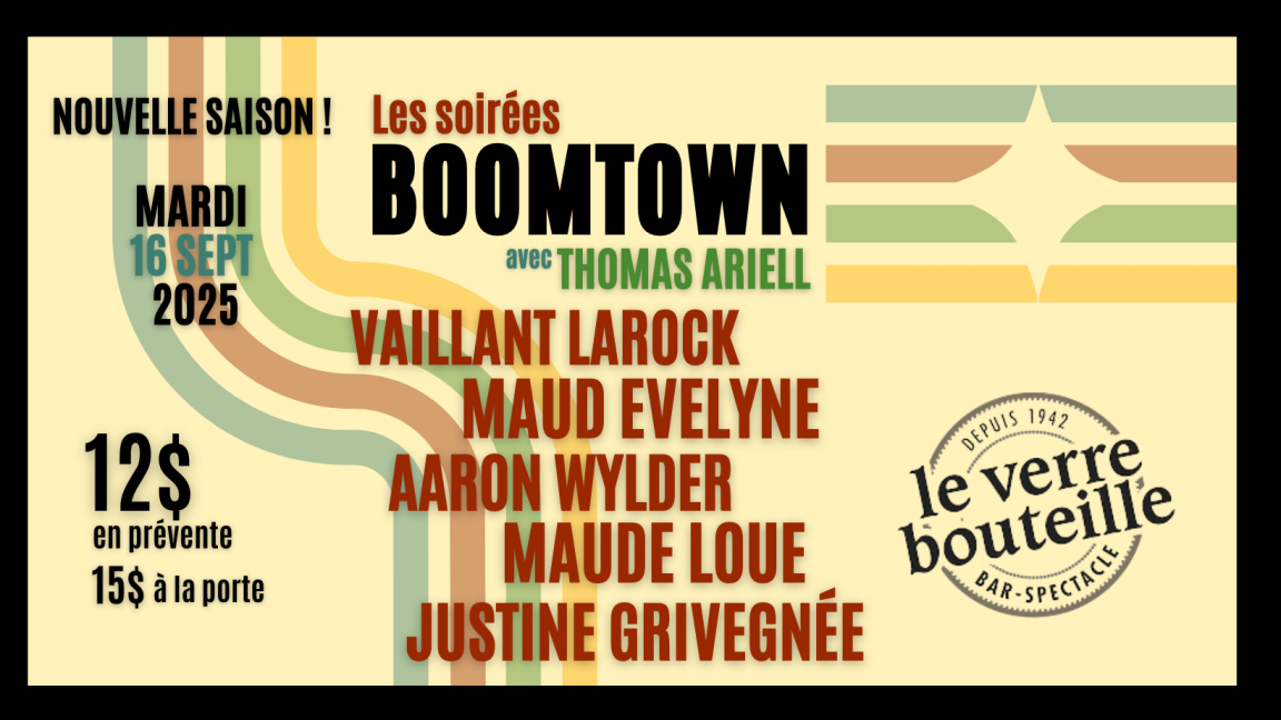 Les Soirées BOOMTOWN avec Thomas Ariell