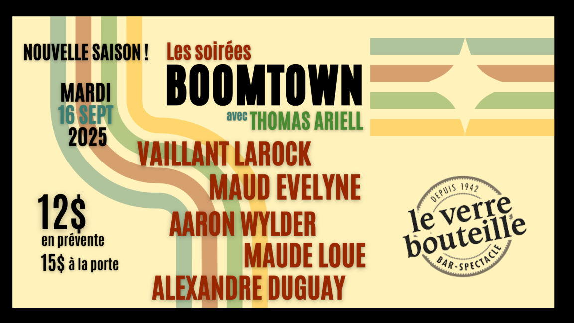 Les Soirées BOOMTOWN avec Thomas Ariell