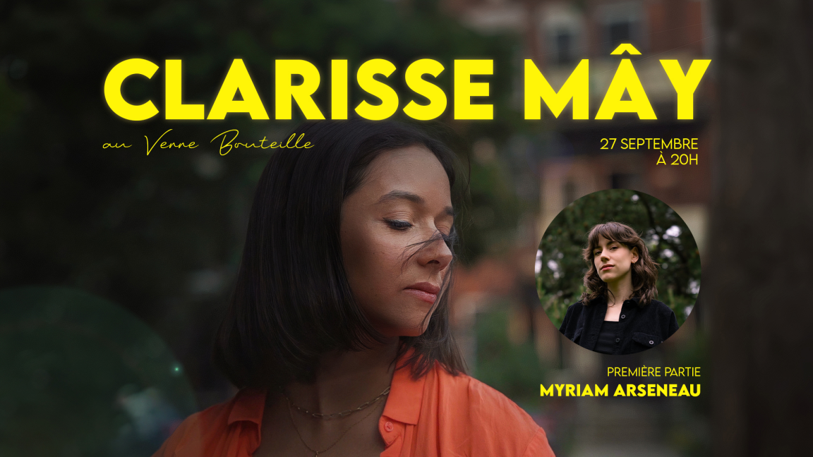 Clarisse Mây | avec Mathyas Vj (violoncelle) ⟡ Première partie: Myriam Arseneau