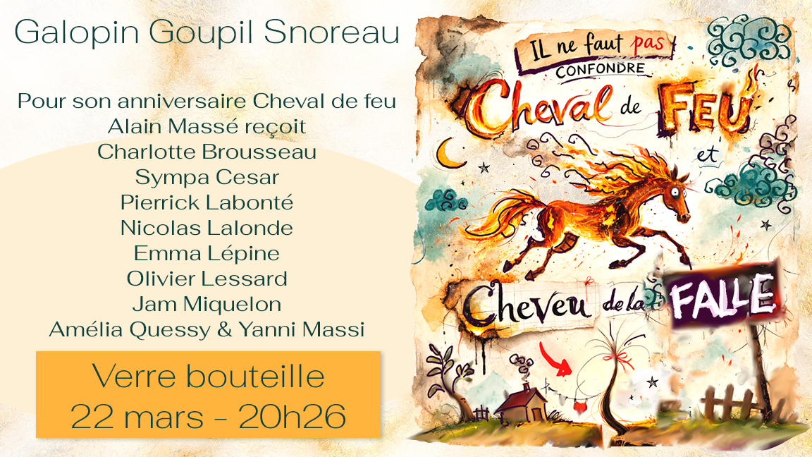 Il ne faut pas confondre cheval de feu et cheveu de la falle