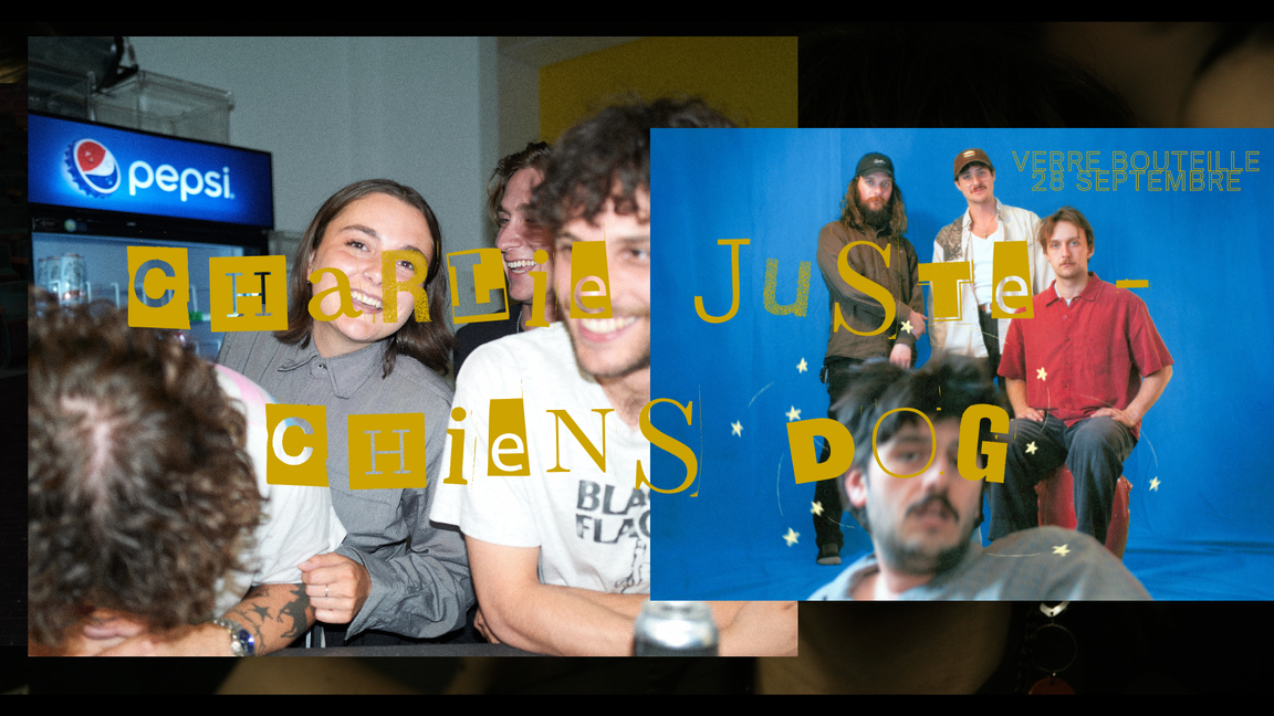 Charlie Juste et Chiens Dog au Verre Bouteille