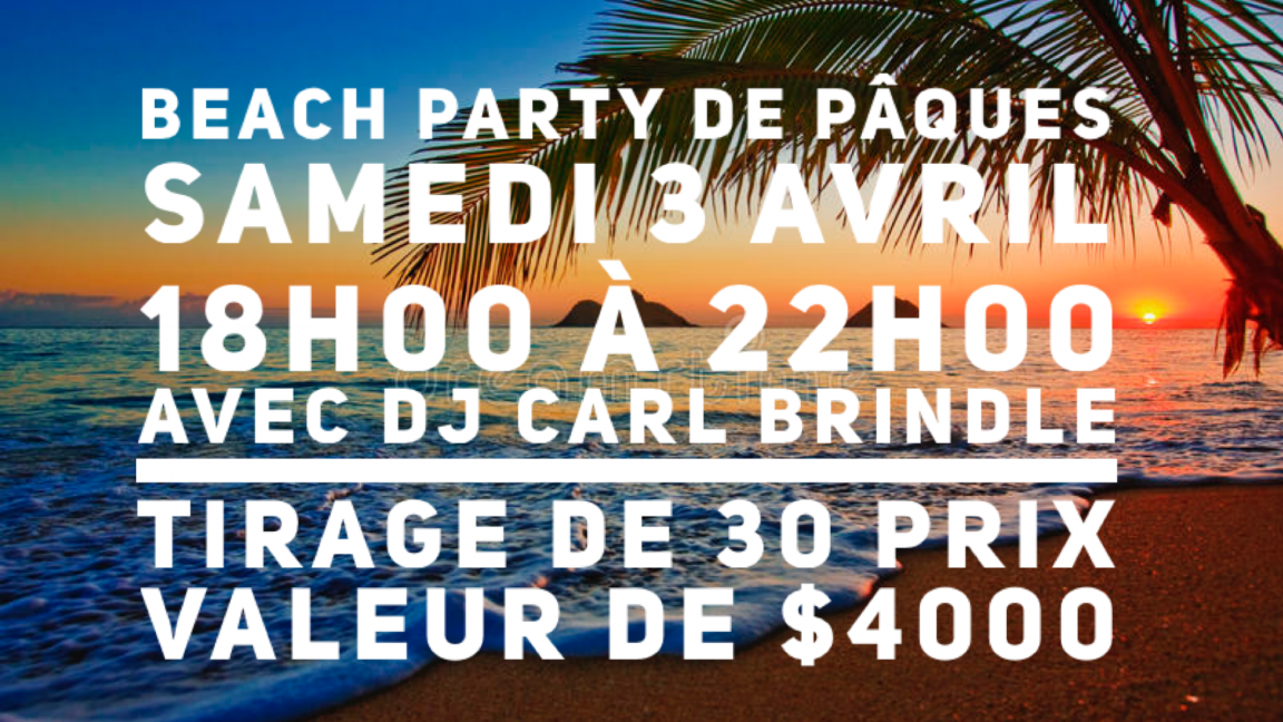 Beach Party Virtuel de Pâques sur Twitch avec DJ CARL BRINDLE