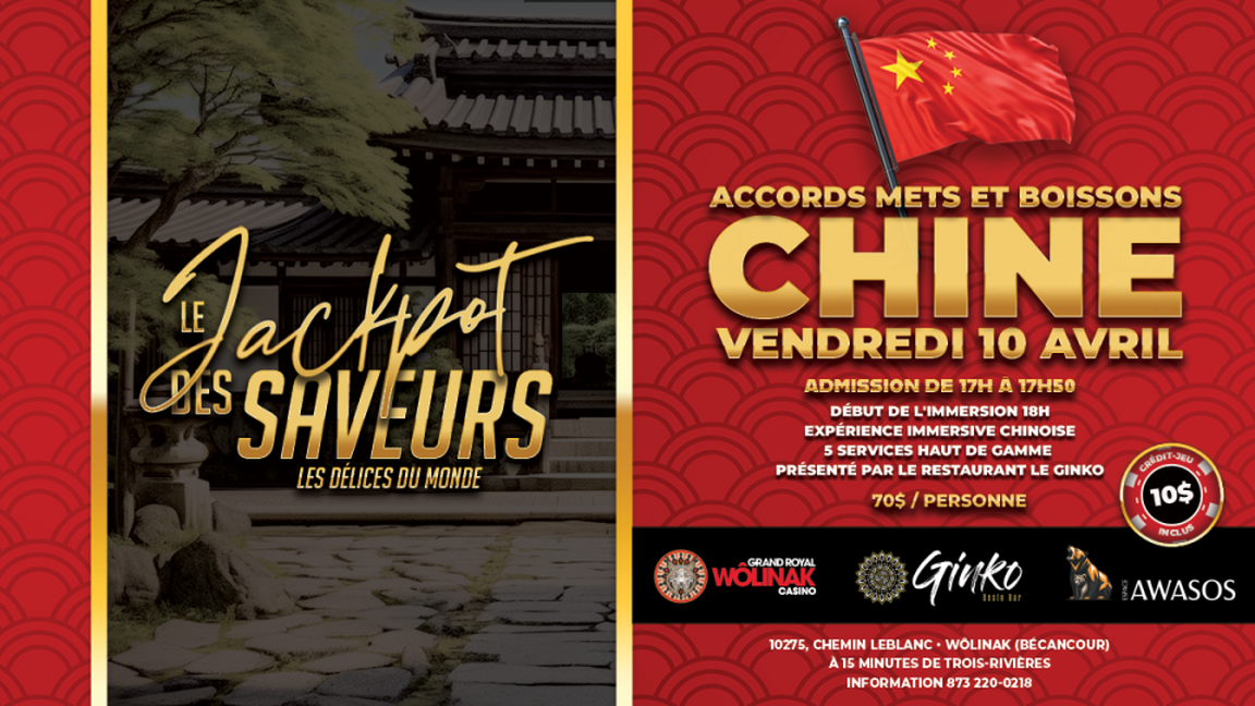 Jackpot des saveurs - Chine