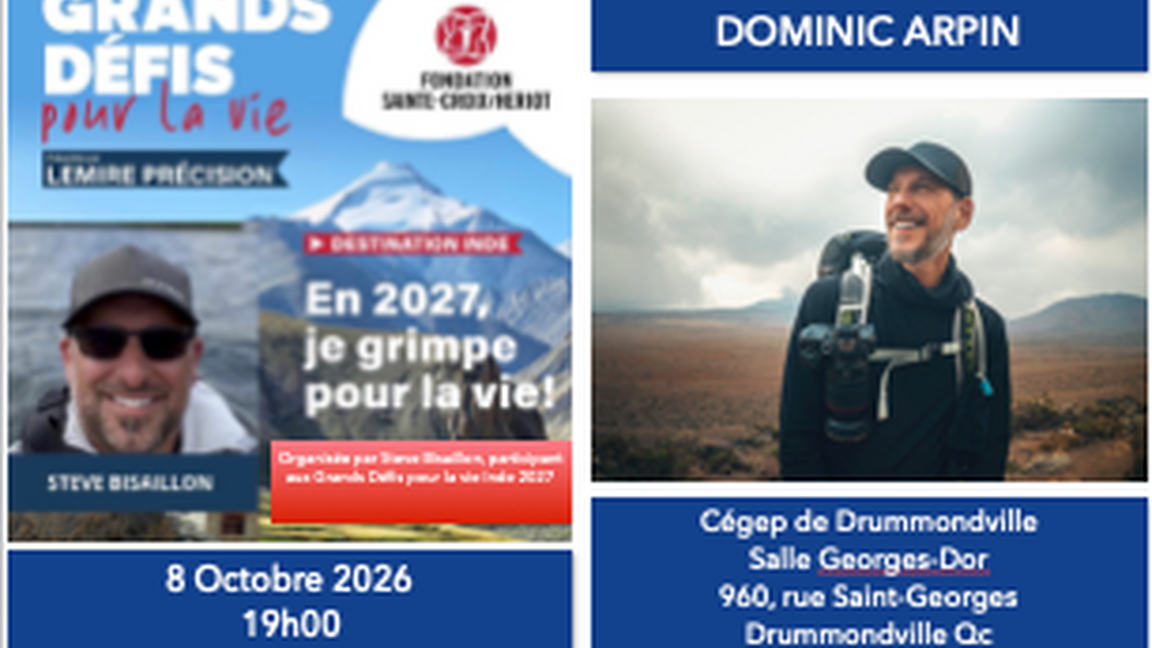 Conférence Dominic Arpin