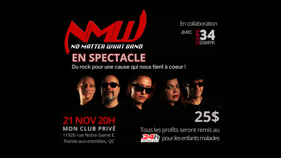 NMW EN SPECTACLE! Du rock pour une cause qui nous tient à coeur!