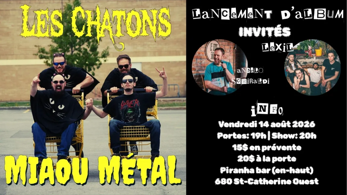 Les Chatons - Lancement d'album au Piranha Bar avec LEXIL et Angelo Schiraldi