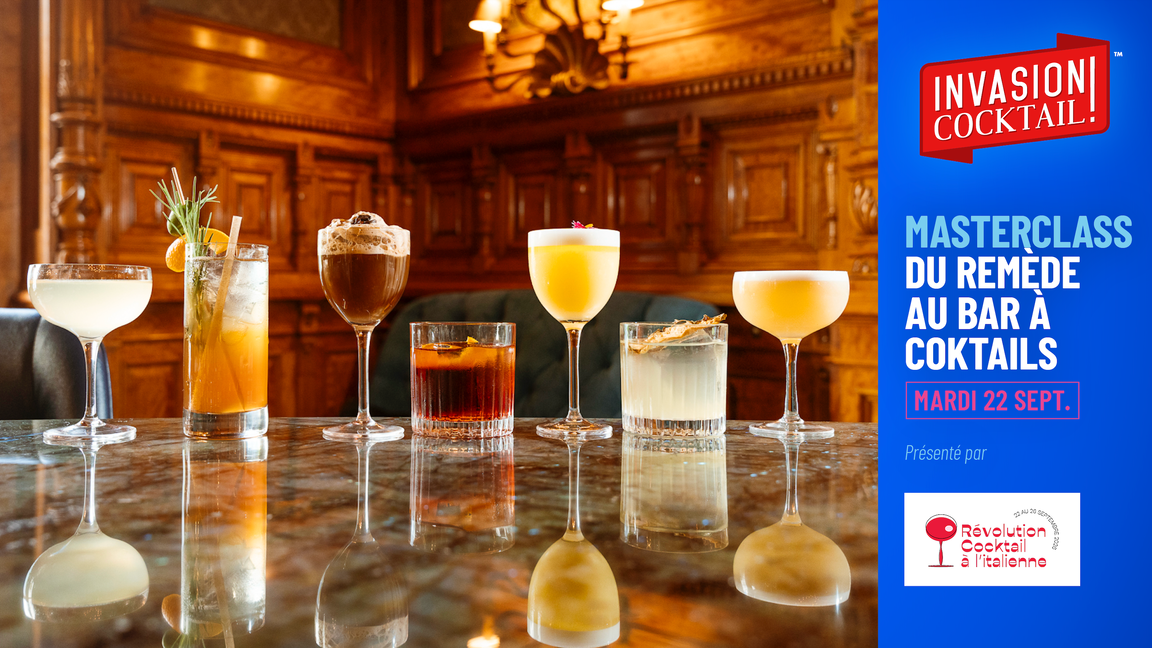 Masterclass Du remède au bar à cocktails par Invasion Cocktail