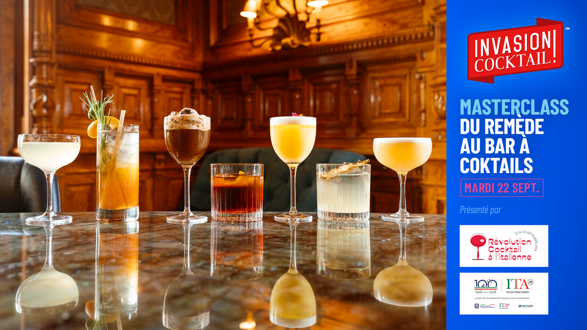 Masterclass Du remède au bar à cocktails par Invasion Cocktail