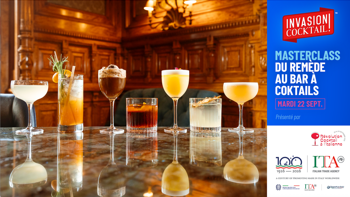 Masterclass Du remède au bar à cocktails par Invasion Cocktail