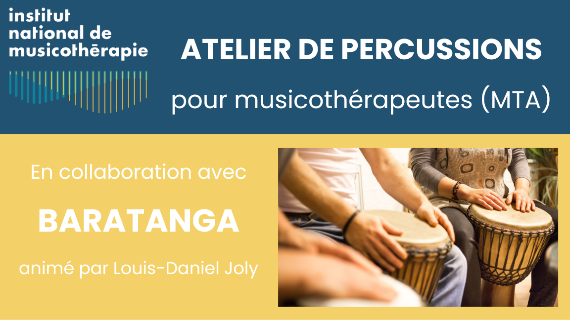 Atelier de percussions pour musicothérapeutes