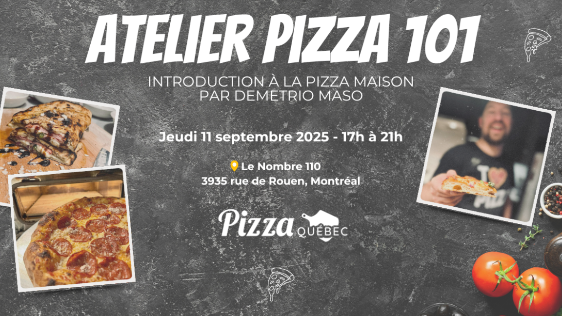 Atelier Pizza 101 - Introduction à la pizza maison
