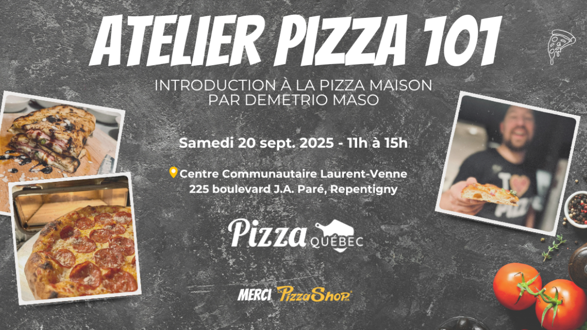 Atelier Pizza 101 - Introduction à la pizza maison