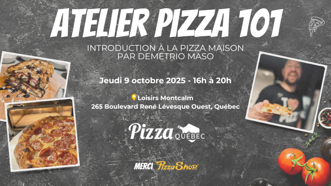 Atelier Pizza 101 - Introduction à la pizza maison