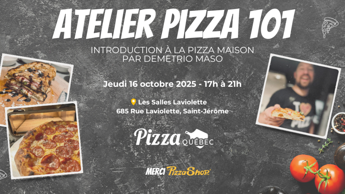 Atelier Pizza 101 - Introduction à la pizza maison