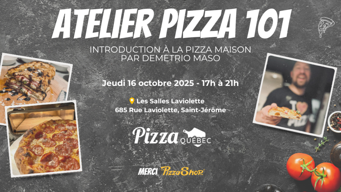 Atelier Pizza 101 - Introduction à la pizza maison