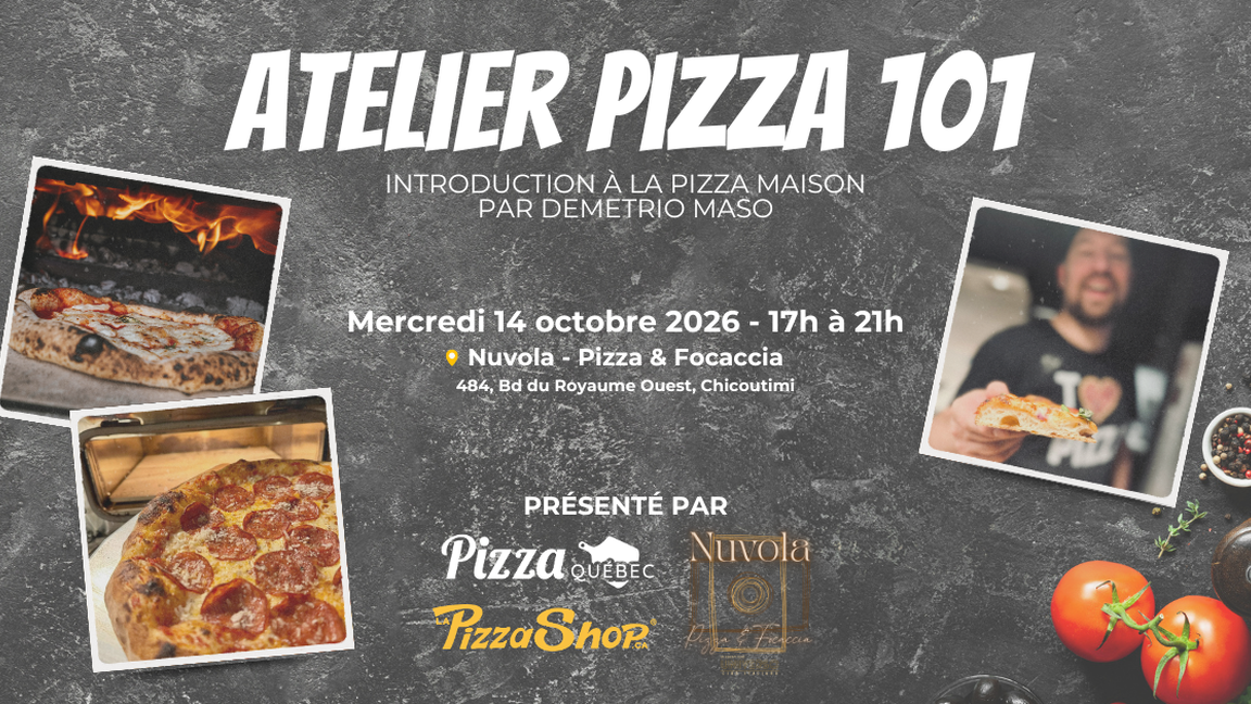 Atelier Pizza 101 - Introduction à la pizza maison