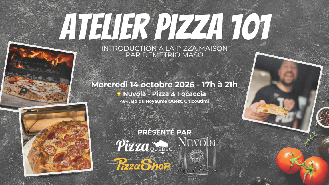 Atelier Pizza 101 - Introduction à la pizza maison