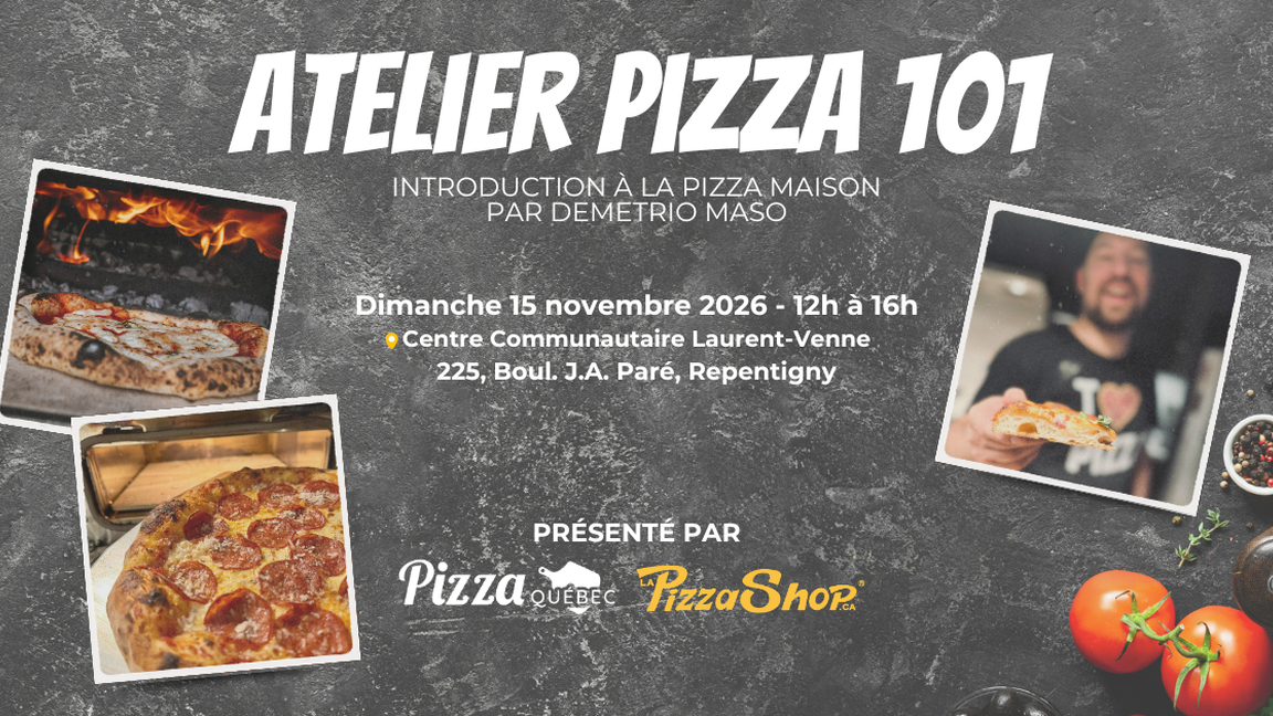 Atelier Pizza 101 - Introduction à la pizza maison