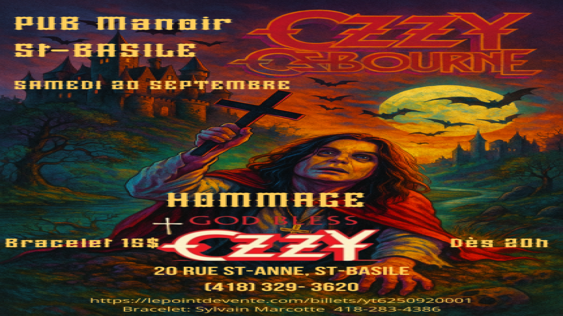 Hommage à Ozzy/SABBATH avec GOD BLESS OZZY