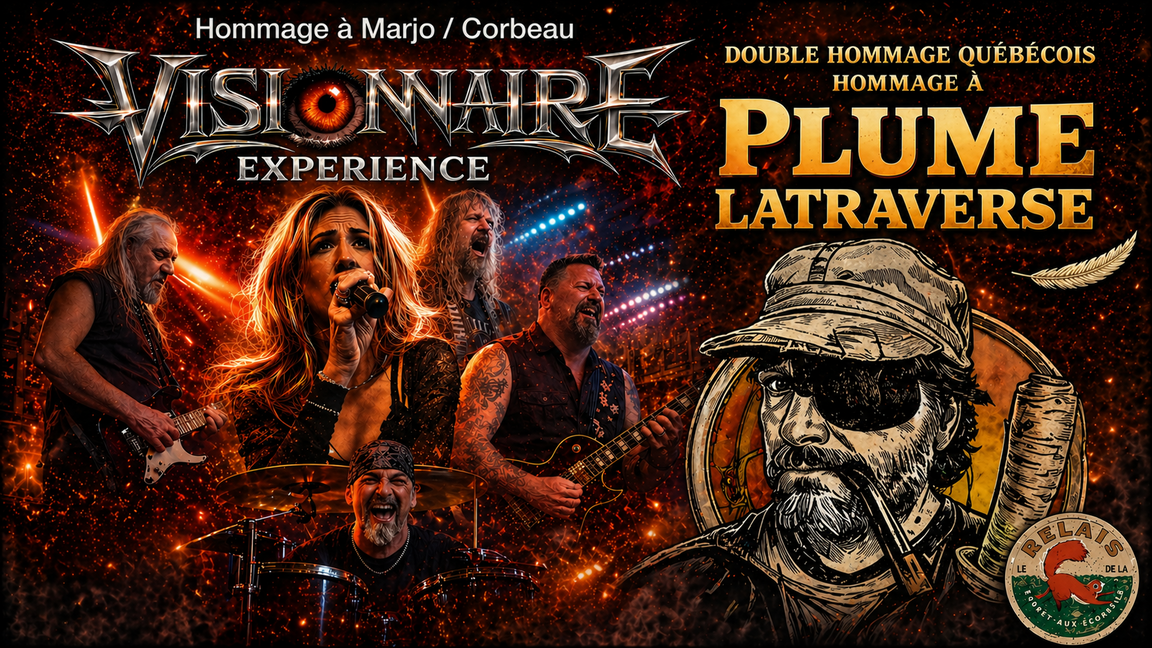 Hommage à Corbeau/Marjo & Plumes Latraverse avec VISIONNAIRE ET Guy Brière et Les Mauvaises Herbes