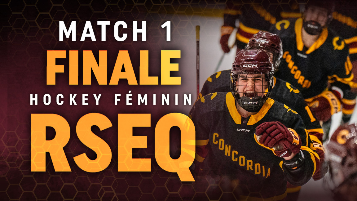 Hockey féminin de Concordia c. Carabins de l'Université de Montréal – Match 1 – Finale du RSEQ