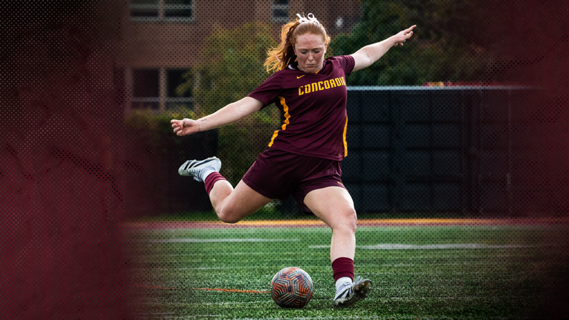 Soccer féminin de Concordia c. Bishop's Gaiters