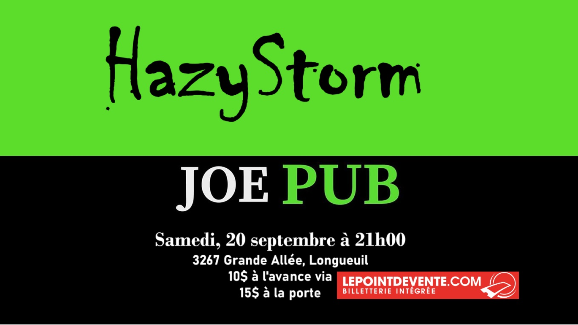 HazyStorm @ Joe Pub