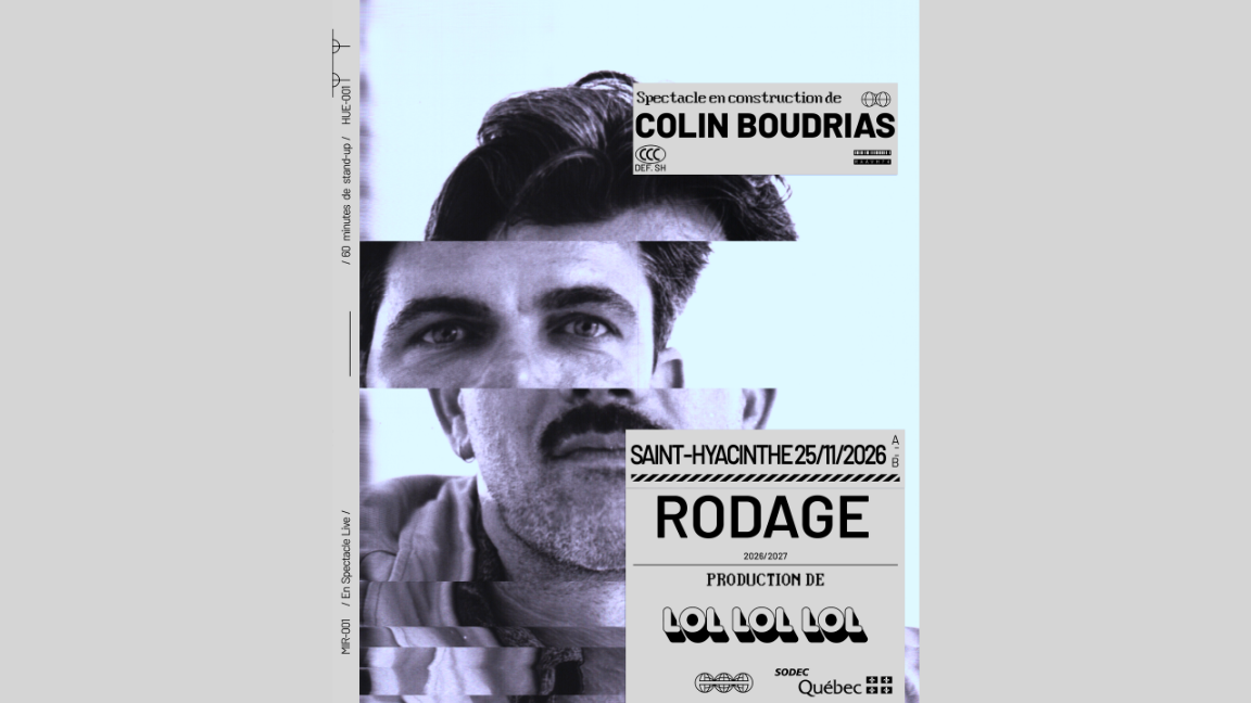 Colin Boudrias en Rodage