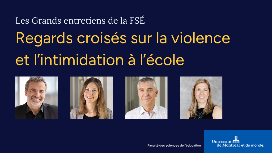 Regards croisés sur la violence et l’intimidation à l’école