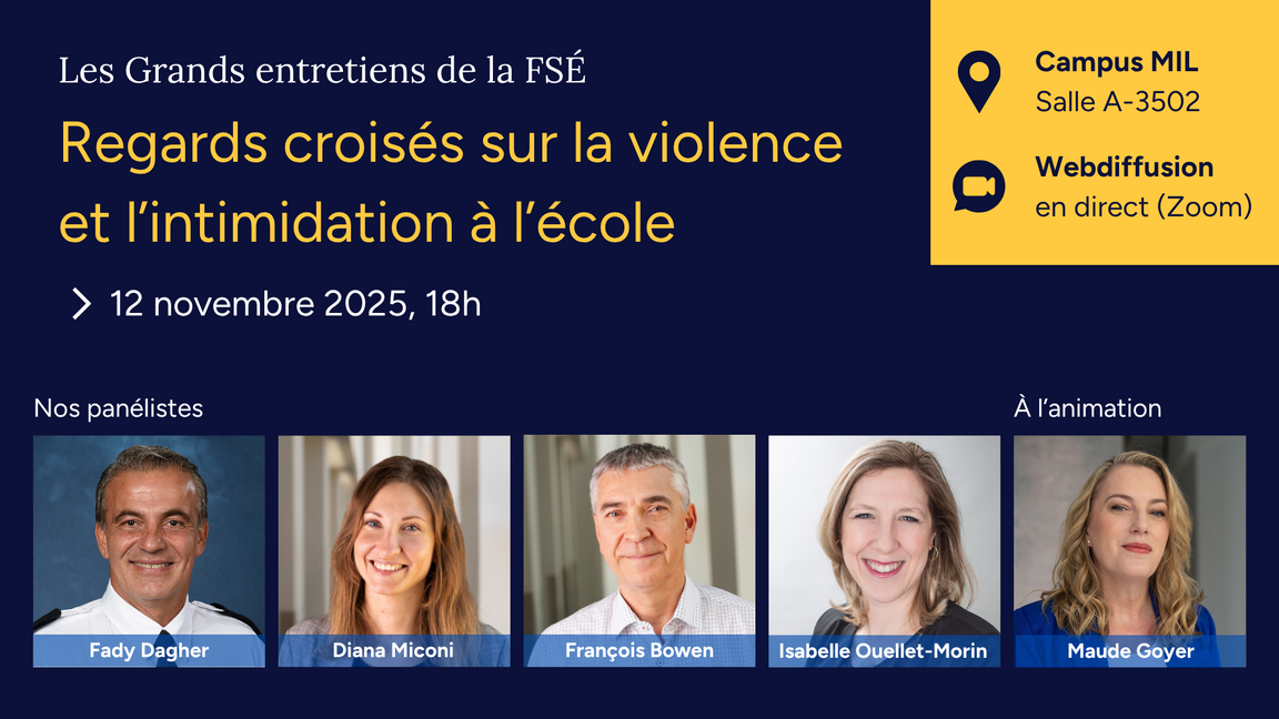 Regards croisés sur la violence et l’intimidation à l’école