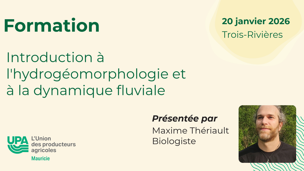 Introduction à l'hydrogéomorphologie et à la dynamique fluviale