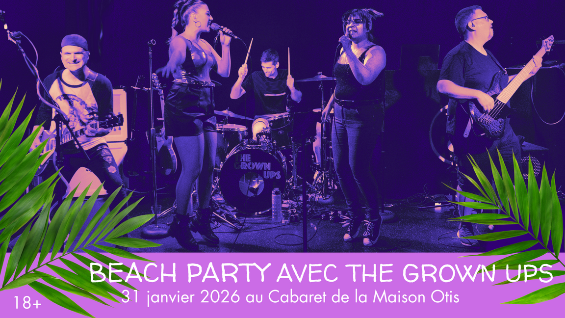 Beach party avec band live invité!