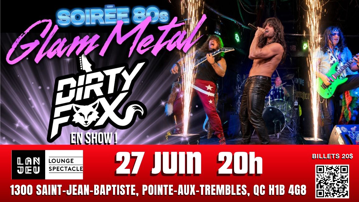 Soirée Glam Metal a LANJEU