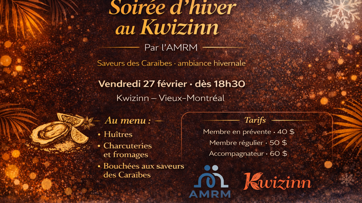 SOIRÉE D'HIVER AU KWIZINN - AMRM